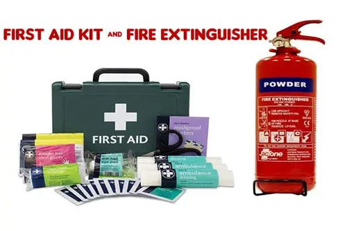 First Aid Kit And Fire Extinguisher