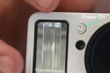 Power On polaroid camera
