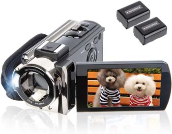 Kicteck Video Camera Camcorder Digital YouTube Vlogging Camera Recorder